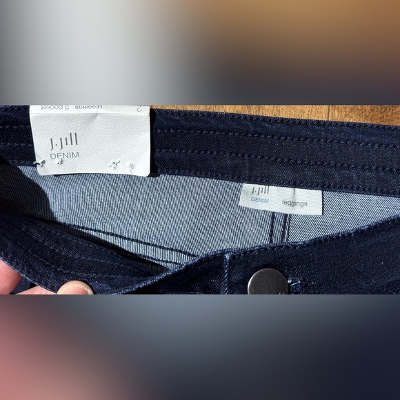 J Jill Denim Leggings Shoreline Blue‎ Stretch High Rise Jeans Women’s Size 2 NWT - Picture 6 of 8
